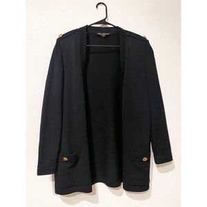 St. John Santana Knit Open Front Blazer Cardigan
